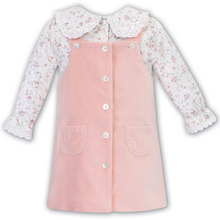 Load image into Gallery viewer, Pink Pinafore &amp; Blouse