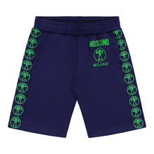 Load image into Gallery viewer, Navy &amp; Green Logo Shorts