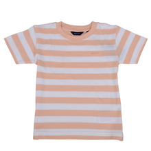 Load image into Gallery viewer, Orange &amp; White Striped T-Shirt