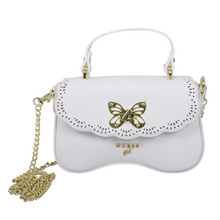 Load image into Gallery viewer, Girls White Crossbody Flap bag