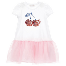 Load image into Gallery viewer, Pink Cherry Rhinestone Dress