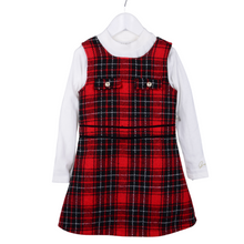 Load image into Gallery viewer, Red Tartan Dress & T-Shirt