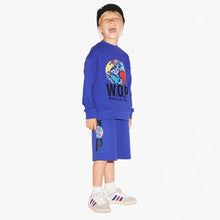 Load image into Gallery viewer, Purple Printed WOP logo  Shorts