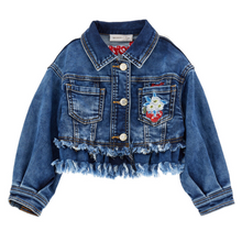 Load image into Gallery viewer, Denim Cherry Jacket