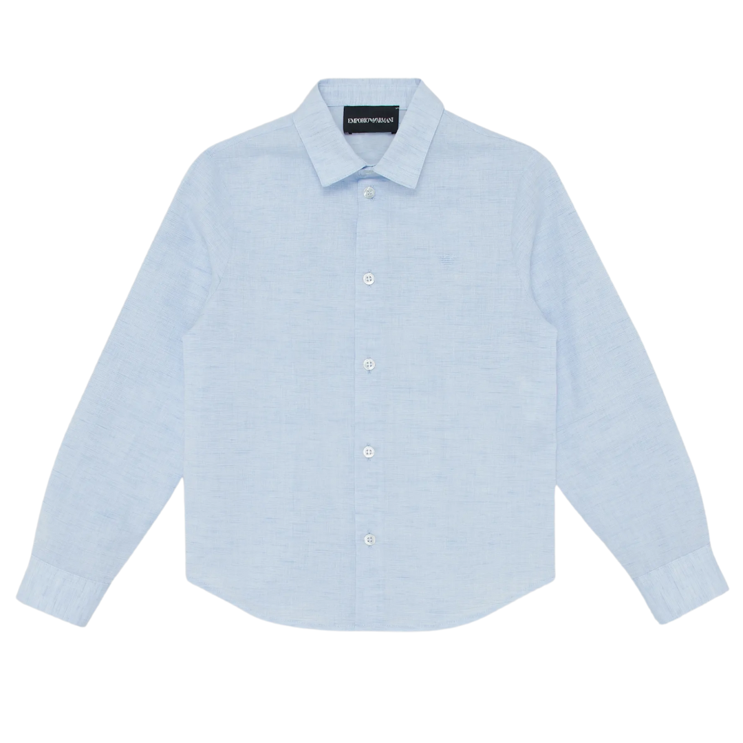 Emporio Armani Blue LS Shirt Village Kids