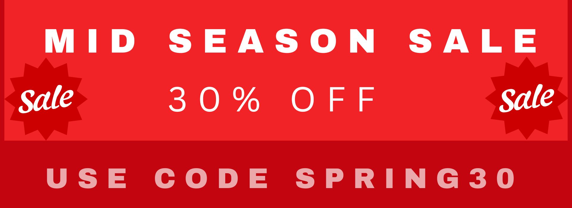 30% Off Mid Season Sale