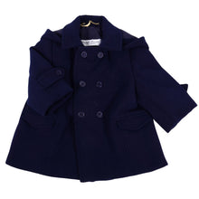 Load image into Gallery viewer, Navy Hooded Coat