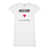 White 'In Love We Trust' Heart T-Shirt Dress