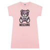 Pink Leopard Bear Logo T-Shirt Dress