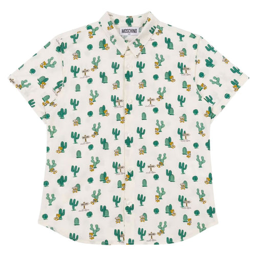 Ivory All-Over Cactus Shirt