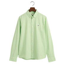 Load image into Gallery viewer, White &amp; Green Striped Shirt