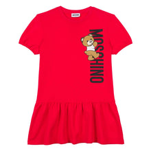 Load image into Gallery viewer, Red Bear Logo Frill Dress