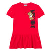 Red Bear Logo Frill Dress