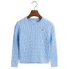Blue Cable Knitted Jumper