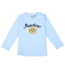 Load image into Gallery viewer, Blue Scripted Logo Bear T-Shirt