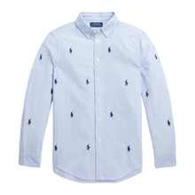 Load image into Gallery viewer, Blue All Over Logo Shirt