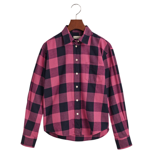 Pink & Navy Checked Shirt