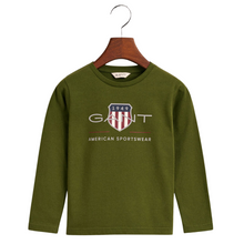 Load image into Gallery viewer, Green LS Shield T-Shirt