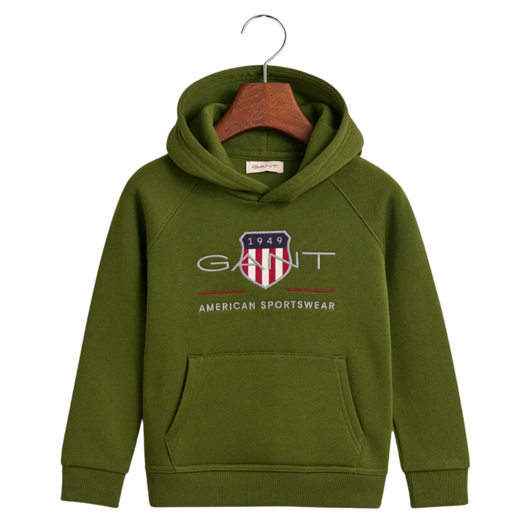 Green top gant hoodie