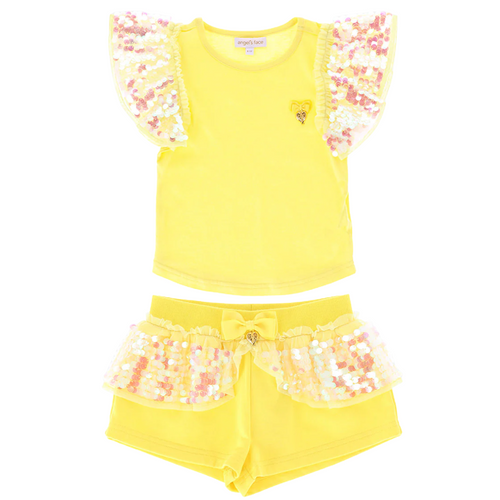 Yellow 'Louise' & 'Lindsey' Sequin Set