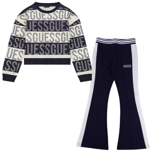 Navy & White Rhinestone Set