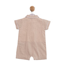 Load image into Gallery viewer, Beige Linen Mix Romper
