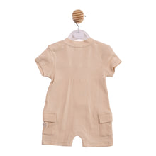Load image into Gallery viewer, Beige Cargo Romper