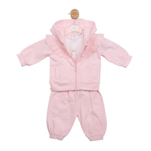 Load image into Gallery viewer, Pink 3 Piece Diamanté Tracksuit