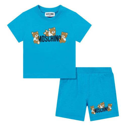 Babies Blue Toy Shorts Set