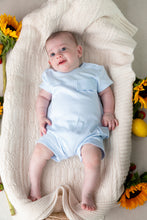 Load image into Gallery viewer, Pale Blue Cargo Romper