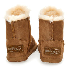 Load image into Gallery viewer, Suede Fur Lined Bear Boots