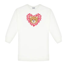 Load image into Gallery viewer, Ivory Heart &amp; Bear Sweat Dress