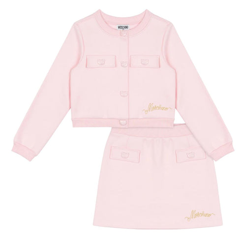 Pink Skirt & Jacket Set