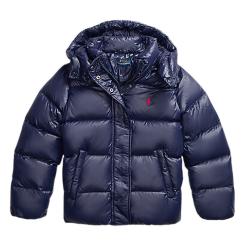 Navy Girls Puffer Jacket