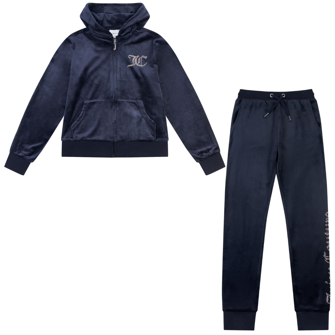Navy juicy best sale couture tracksuit