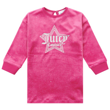 Load image into Gallery viewer, Fuchsia Glitter Star Dress