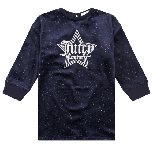 Navy Glitter Star Dress