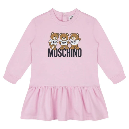 Pink Baby Bear Logo Dress