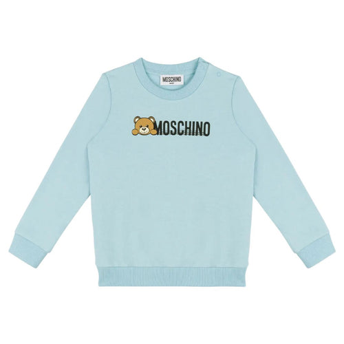 Blue Bear Logo Sweat Top