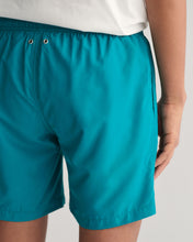 Load image into Gallery viewer, Turquoise Logo Swim Shorts