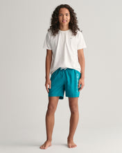 Load image into Gallery viewer, Turquoise Logo Swim Shorts