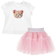 Load image into Gallery viewer, Pink Tulle Skirt &amp; Bear T-Shirt Set