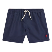 Load image into Gallery viewer, Navy Logo Swim Shorts