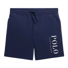 Load image into Gallery viewer, Navy Logo Sweat Shorts