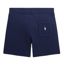 Load image into Gallery viewer, Navy Logo Sweat Shorts