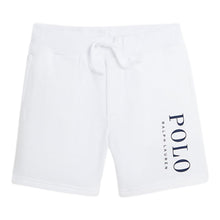 Load image into Gallery viewer, White Logo Sweat Shorts