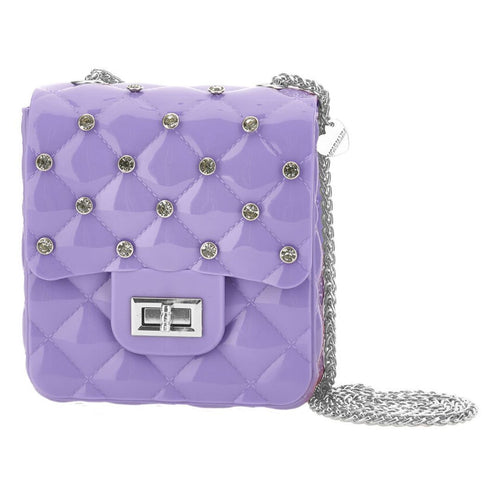Purple Rhinestone Bag