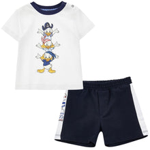 Load image into Gallery viewer, White &amp; Navy Donald Duck Set