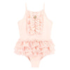 Pink Sparkle 'Bali' Frill Swimsuit