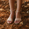 Rose Gold 'Erin' Crystal Heels